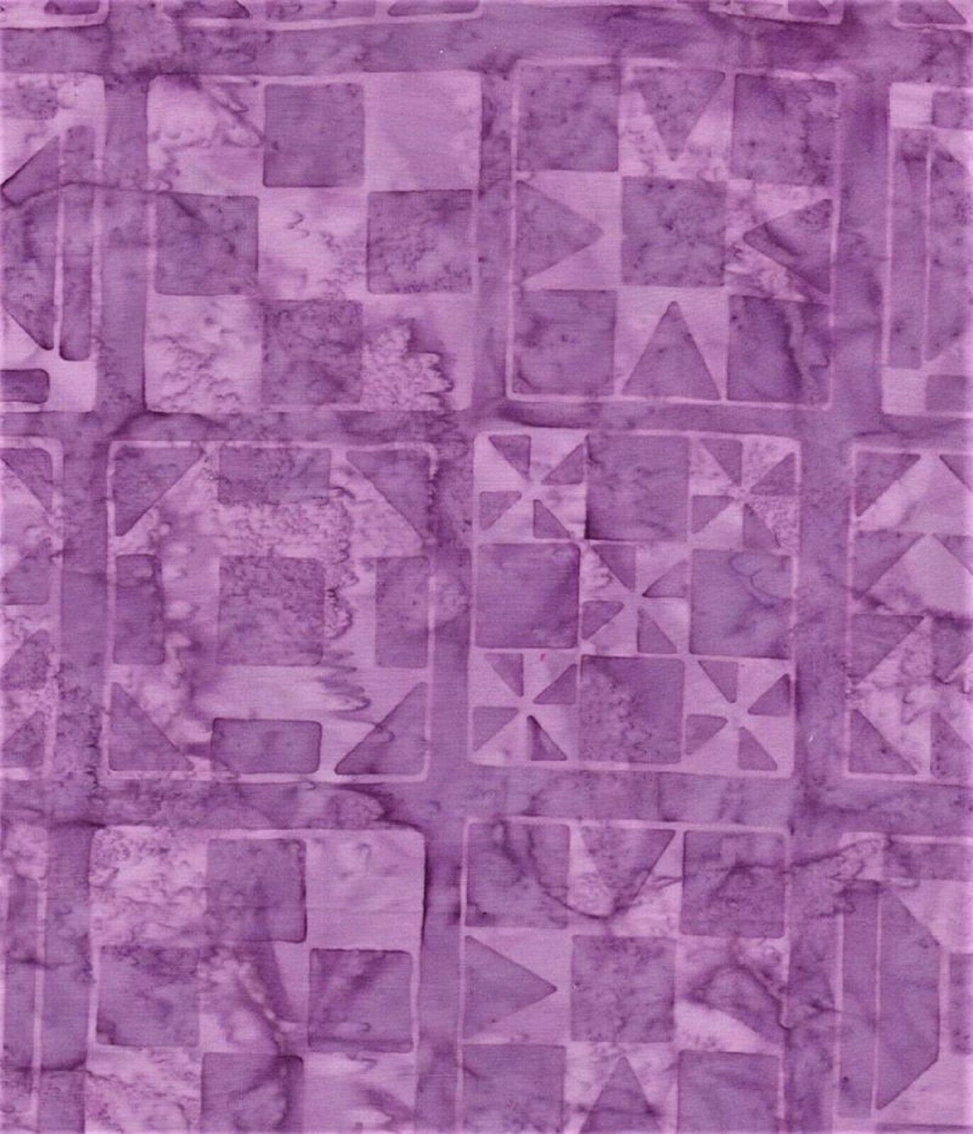 Purple Squares on Lavender B/G-#4939-Batik Textiles-Fat Quarter