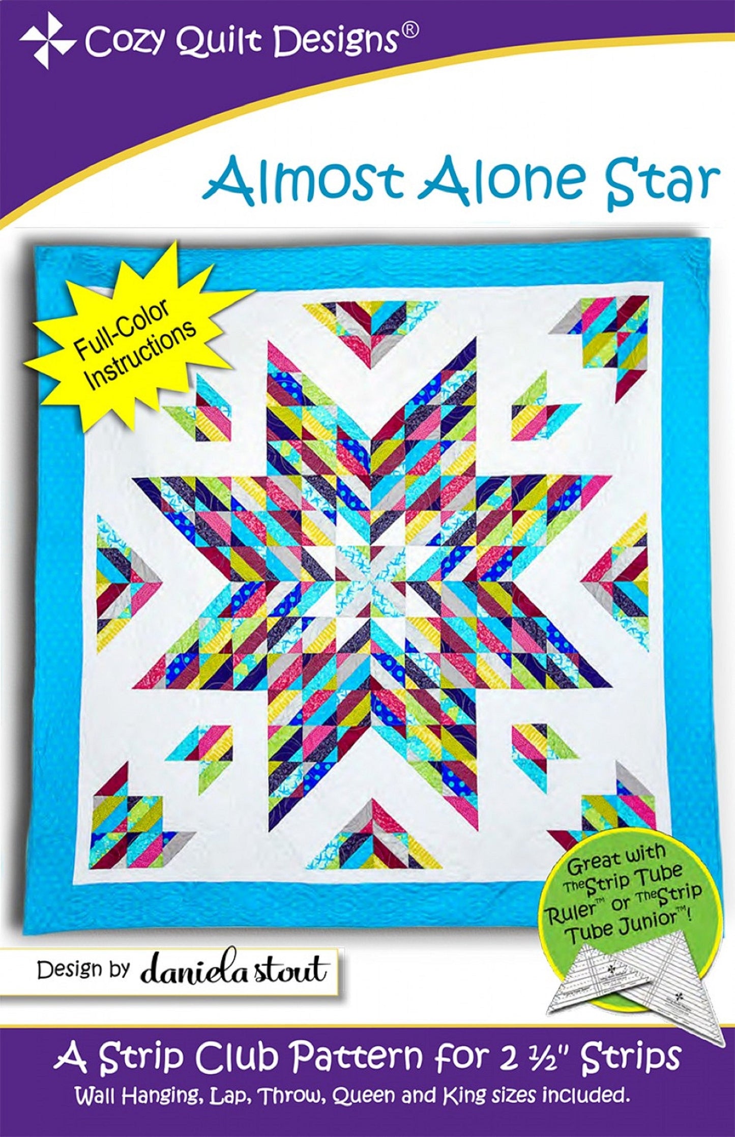 Almost Alone Star Quilt Pattern by Cozy Quilt Designs