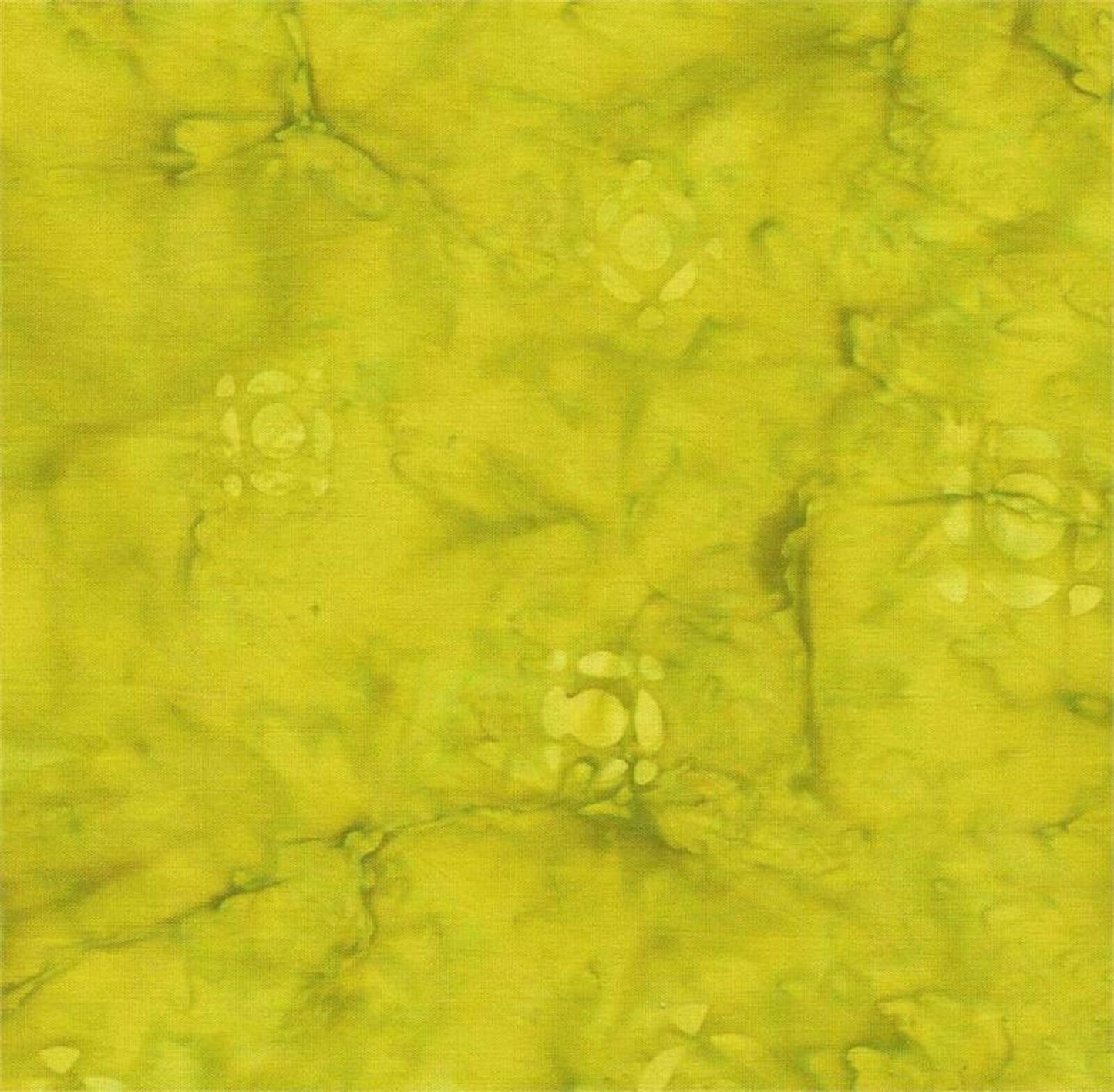 Novelty Print on Yellow Green B/G-#5523-Batik Textiles-Fat Quarter