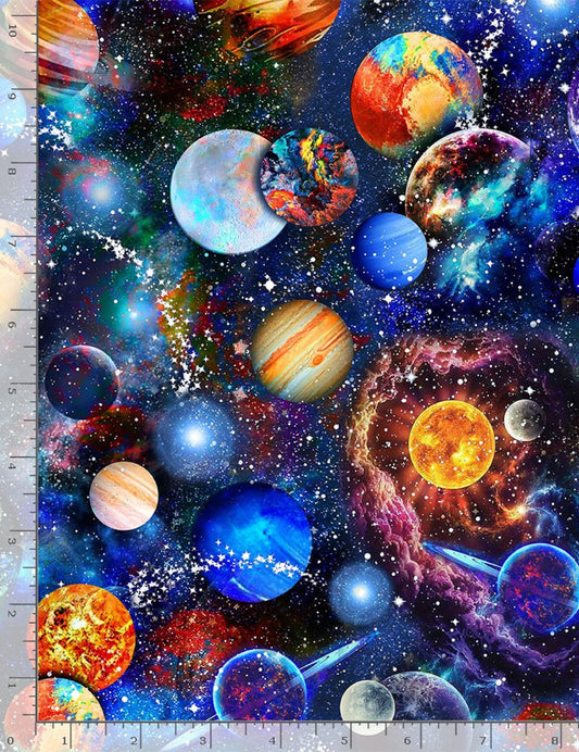 Funky Outerspace-Timeless Treasures-Fat Quarter